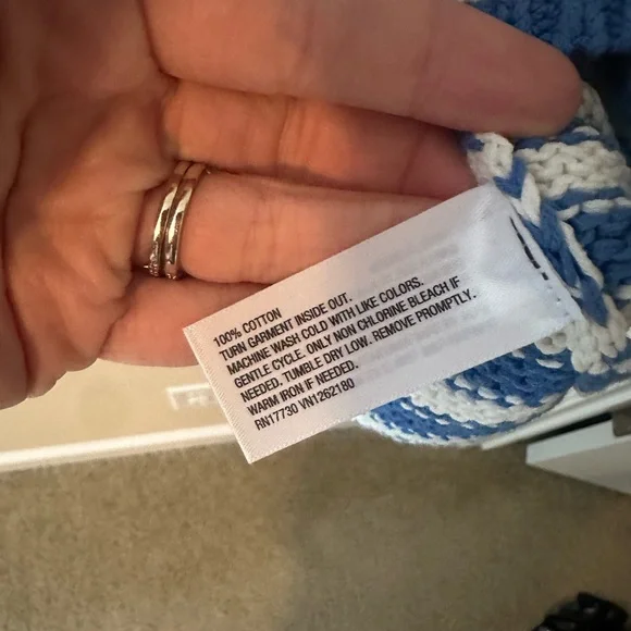 Cotton Shrunken Crewneck Pullover
Sweater - A New Day™ Blue/White Striped
XS - Picture 5 of 6